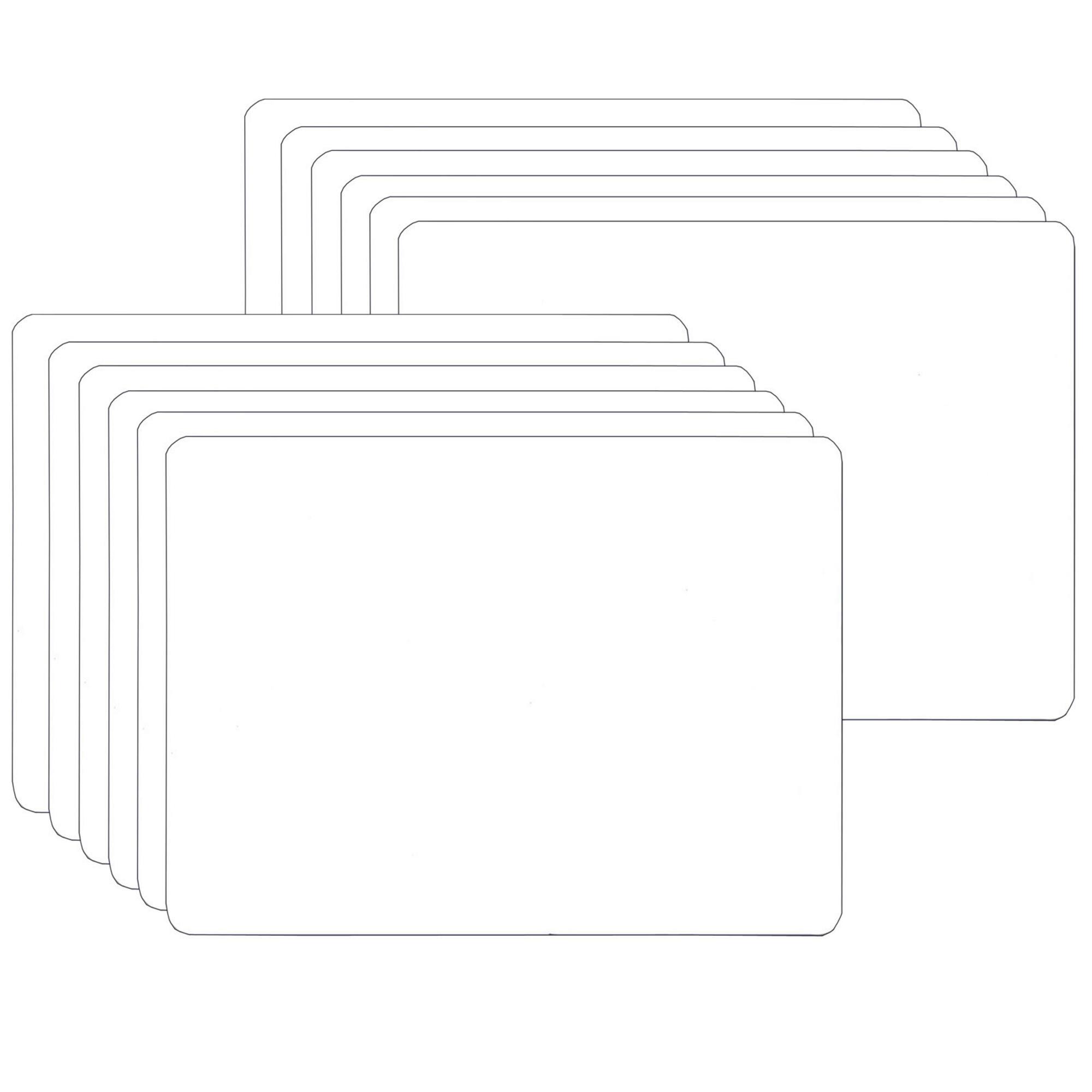 3 Packs: 12 ct. (36 total) Flipside White Two-Sided Dry Erase Board, 6" x 9"